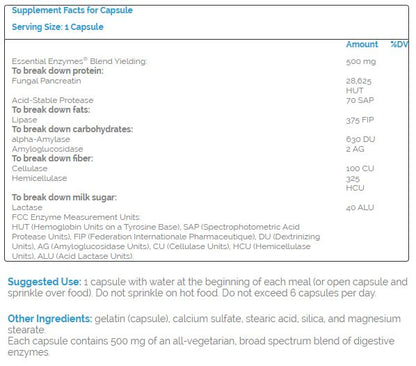 Essential Enzymes Ultra Capsules by Source Naturals