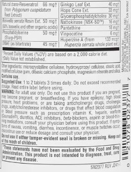 Ageless Mind Tablets by Source Naturals