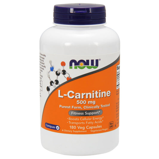 L-Carnitine 500mg 180VegCaps by Now