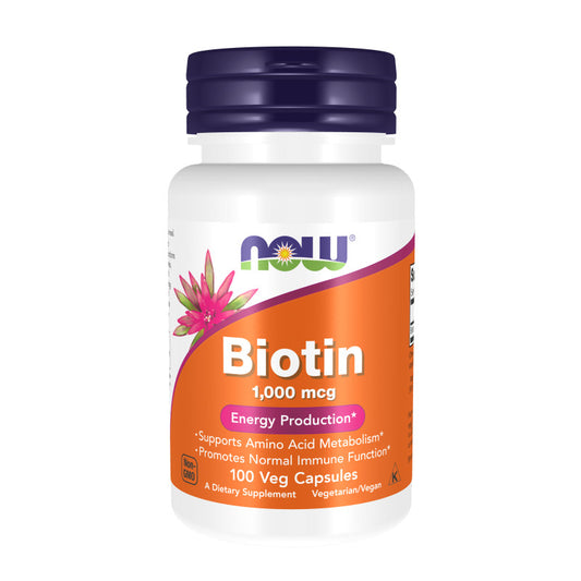 Biotin 1,000mcg 100VegCaps by Now