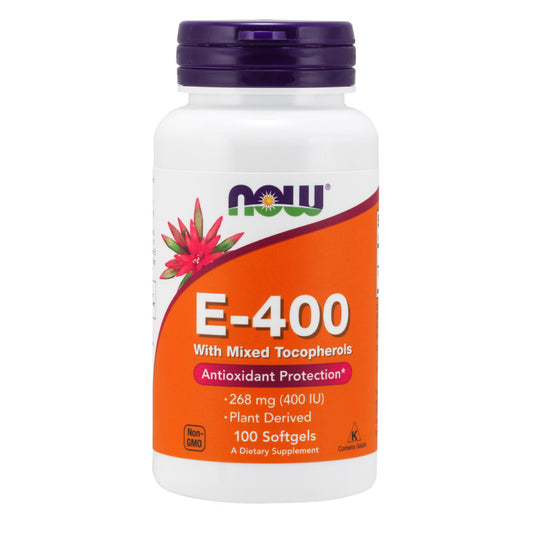 E-400 with Mixed Tocopherols 100sg by Now