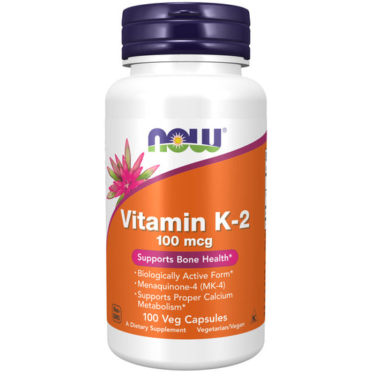 Vitamin K-2 100mcg 100VegCaps by Now