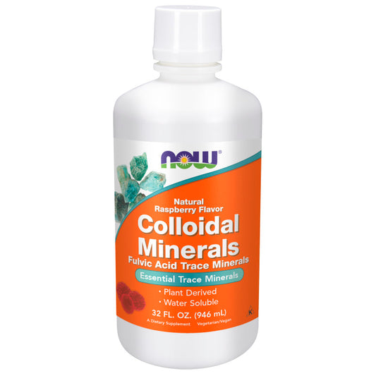 Colloidal Minerals Liquid 32oz Raspberry by Now