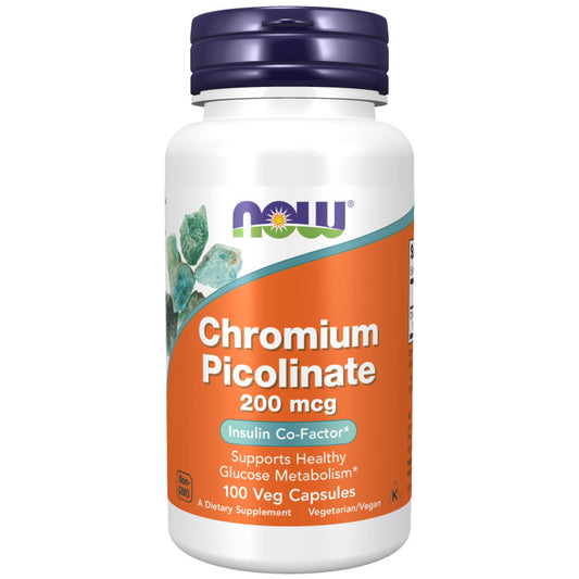 Chromium Picolinate 200mcg 100VegCaps by Now