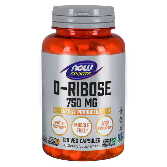 D-Ribose 750mg 120VegCaps by Now