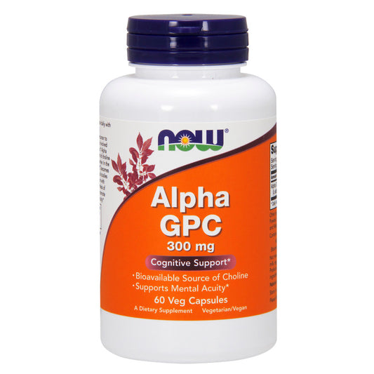 Alpha GPC 300mg 60VegCaps by Now