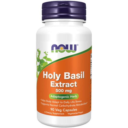 Holy Basil Extract 500mg 90VegCaps by Now