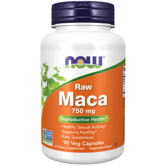 Maca Raw 750mg 90VegCaps by Now
