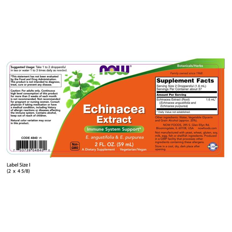 Echinacea Extract 2oz by Now