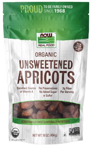 Apricots Organic & Unsweetened 16oz by Now