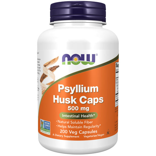 Psyllium Husk 500mg 200VegCaps by Now