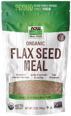 Flax Seed Meal Organic 12oz by Now