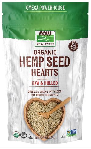 Hemp Seed Hearts Organic 8oz by Now