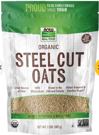 Steel Cut Oats Organic 2lb by Now