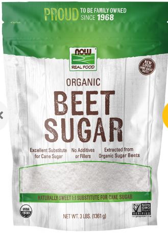 Beet Sugar Organic 3lb by Now