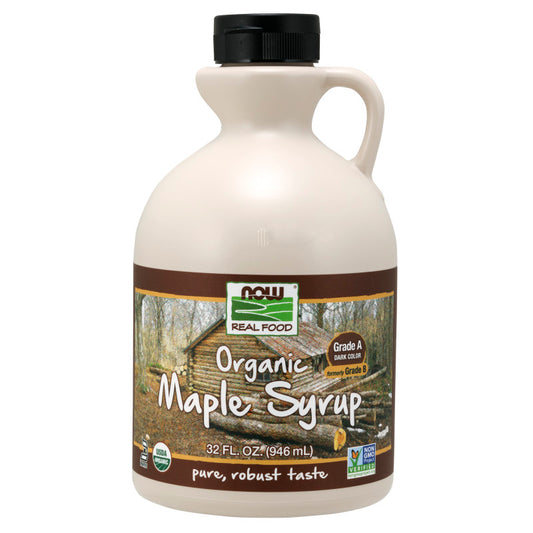 Maple Syrup Organic Grade A Dark 32oz by Now