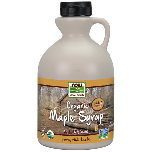 Maple Syrup Organic Grade A Amber 32oz by Now