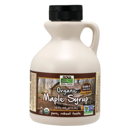Maple Syrup Organic Grade A Dark 16oz by Now