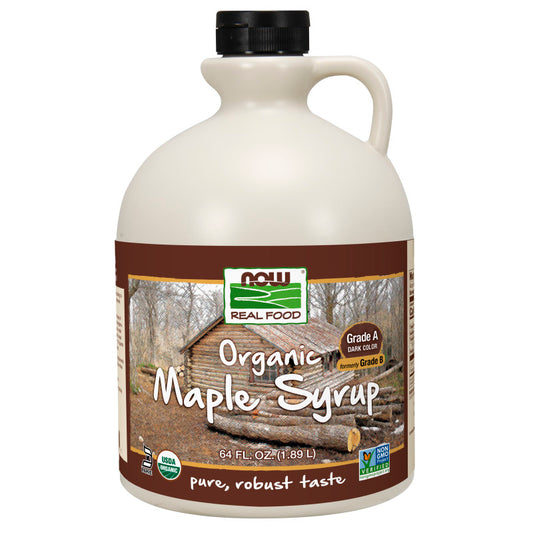 Maple Syrup Organic Grade A Dark 64oz by Now