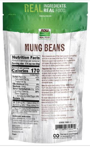 Mung Sprouting Beans 1lb by Now