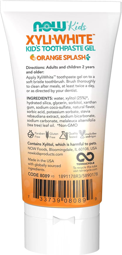 XyliWhite Orange Splash Kids Toothpaste Gel by Now