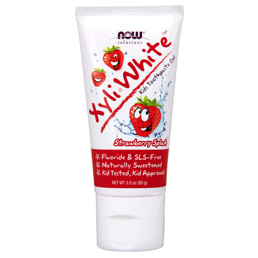 XyliWhite Strawberry Splash Kids Toothpaste Gel by Now