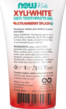 XyliWhite Strawberry Splash Kids Toothpaste Gel by Now