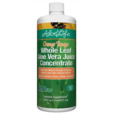Aloe Vera Juice Orange Papaya Whole Leaf by Aloe Life