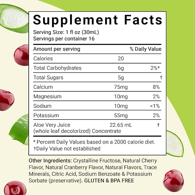 Aloe Vera Juice Cherry Berry by Aloe Life