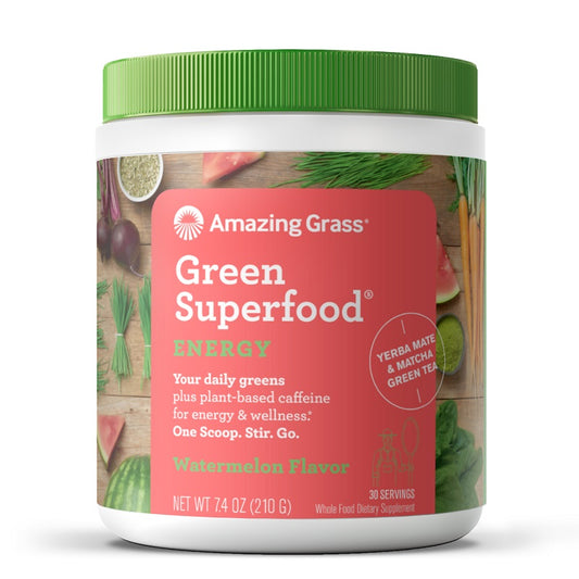 Green Superfood Energy Watermelon 30svg by Amazing Grass