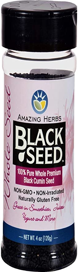 Black Seed Whole with Shaker Top by Amazing Herbs
