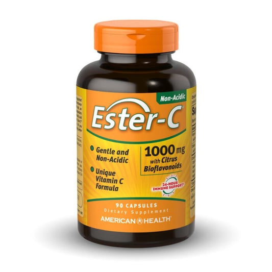 Ester-C with Bioflavonoids 1,000mg 90VegCaps by American Health