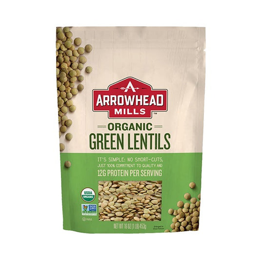 Green Lentils Organic 16oz by Arrowhead Mills