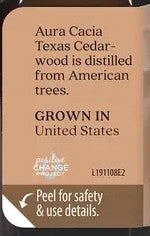 Cedarwood Texas Oil 0.5oz by Aura Cacia