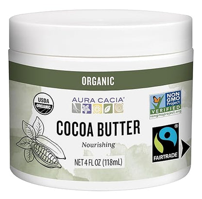 Cocoa Butter Organic 4oz by Aura Cacia