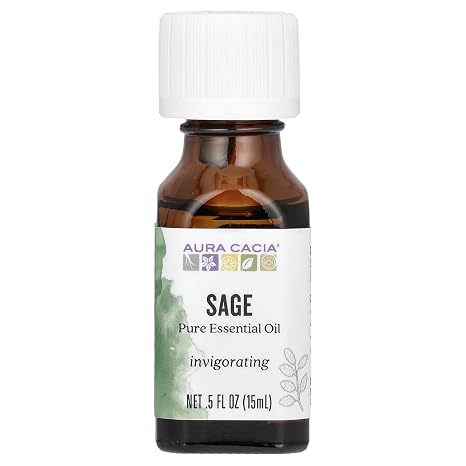 Sage Oil 0.5oz by Aura Cacia