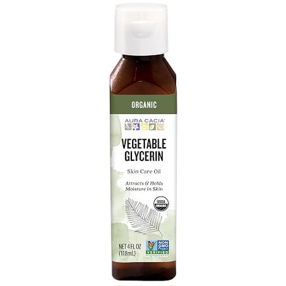 Vegetable Glycerin Organic 4oz by Aura Cacia