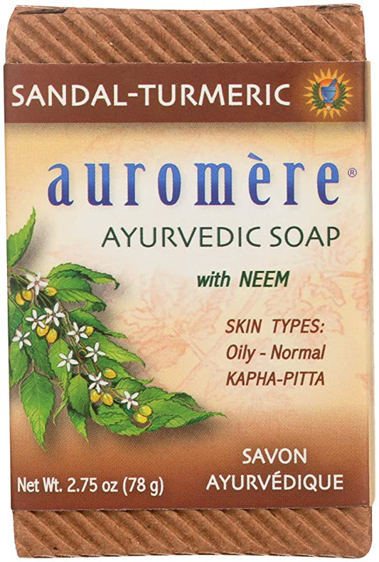 Sandal-Turmeric Ayurvedic Bar Soap by Auromere