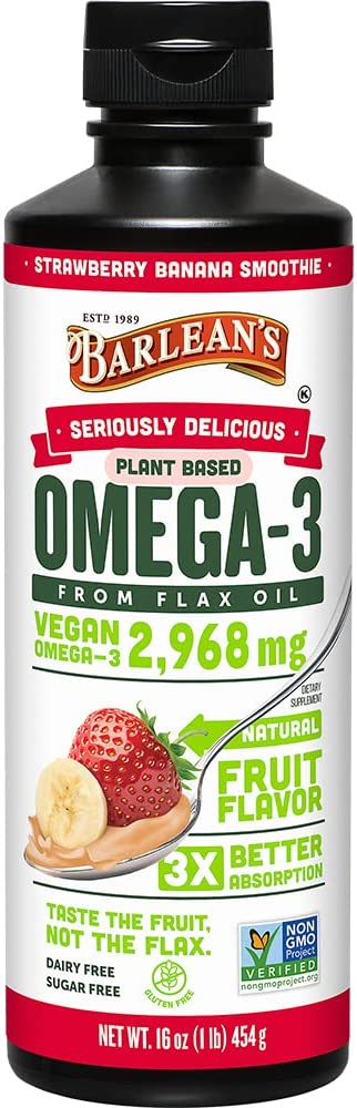 Flax Omega 3 Strawberry Banana by Barlean's