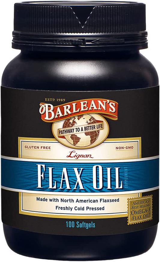 Flax Oil High Lignan Softgels by Barlean's