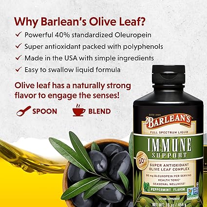 Immune Support Peppermint Liquid by Barlean's
