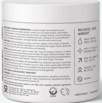 Sweet Sweat Coconut Jar 13.5oz by Sports Research