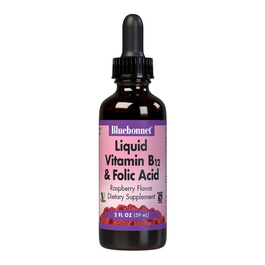 Vitamin B12 & Folic Acid Liquid 2oz by Bluebonnet