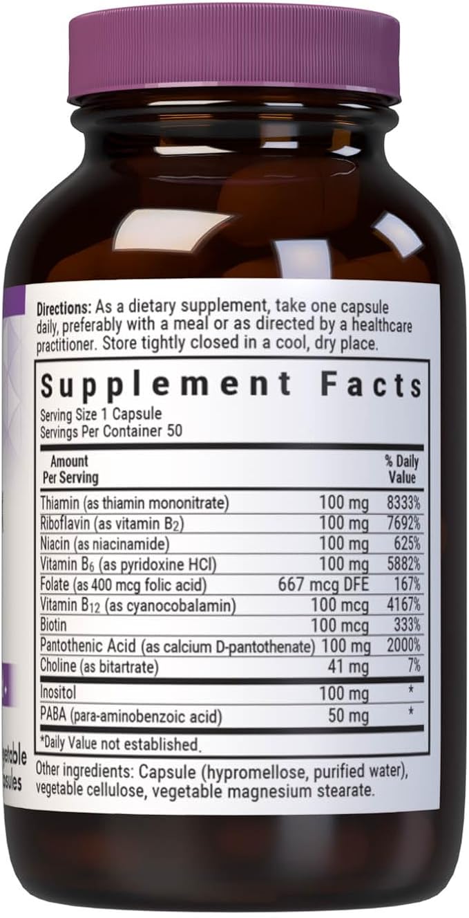 B-Complex 100 50VegCaps by Bluebonnet