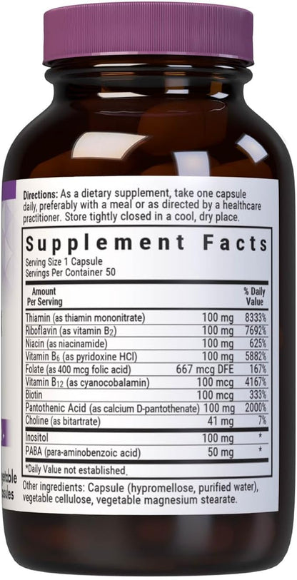B-Complex 100 50VegCaps by Bluebonnet