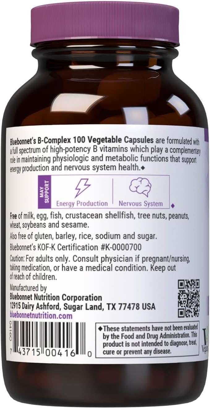 B-Complex 100 50VegCaps by Bluebonnet