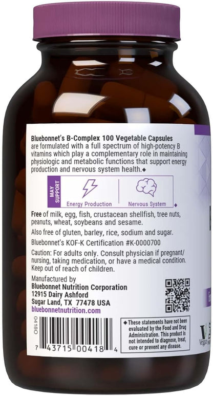 B-Complex 100 100VegCaps by Bluebonnet