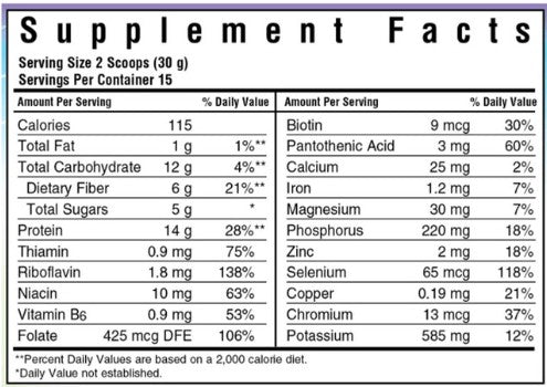 Brewer's Yeast Powder 1lb by Bluebonnet