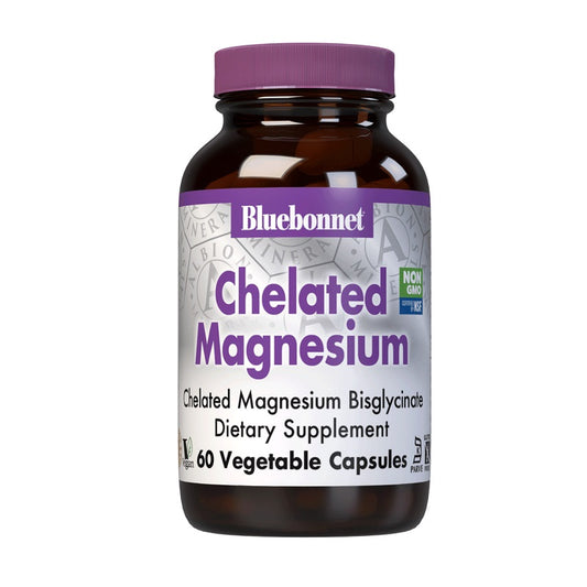 Chelated Magnesium 60VegCaps by Bluebonnet