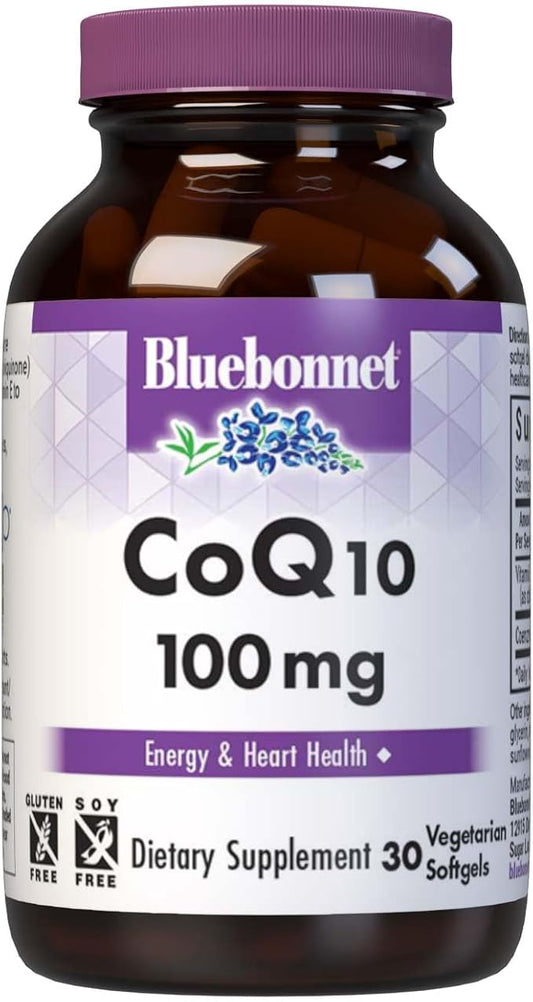 BB CoQ10 100mg 30 Softgels by Bluebonnet